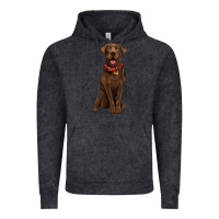 Vintage Black chocolate lab labrador retriever Vintage Hoodie - Artiststas