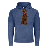 Vintage Denim chocolate lab labrador retriever Vintage Hoodie - Artiststas