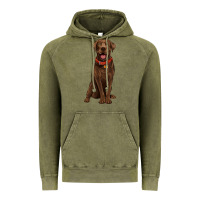 Vintage Olive chocolate lab labrador retriever Vintage Hoodie - Artiststas