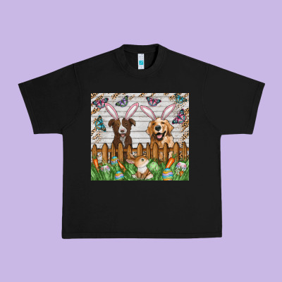 Easter Dog Urban Heavy Tee Designed By Cowhidedigitalart