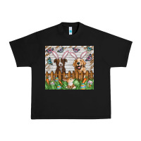 Black Easter Dog Urban Heavy Tee - CowhideDigitalArt