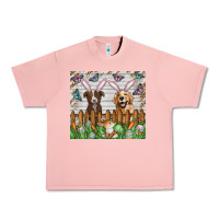 Salmon Easter Dog Urban Heavy Tee - CowhideDigitalArt