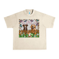 Sandshell Easter Dog Urban Heavy Tee - CowhideDigitalArt