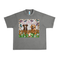 Tornado Easter Dog Urban Heavy Tee - CowhideDigitalArt
