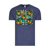 Vintage Denim summer fruits Vintage Tee - CowhideDigitalArt