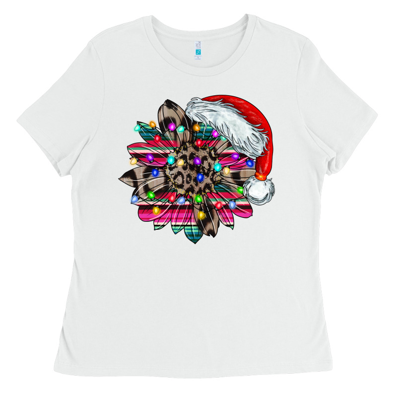 Serape And Leopard Christmas Ladies Tee by CowhideDigitalArt | Teevron