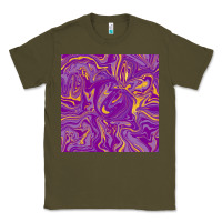Army Green Abstract Mardi Gras Seamless Pattern Classic Tee - FaDigitalArtStudio