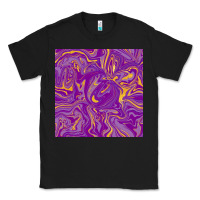 Black Abstract Mardi Gras Seamless Pattern Classic Tee - FaDigitalArtStudio