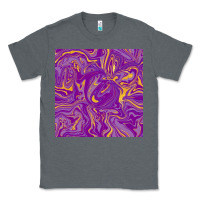 Charcoal Heather Abstract Mardi Gras Seamless Pattern Classic Tee - FaDigitalArtStudio