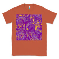 Copper Abstract Mardi Gras Seamless Pattern Classic Tee - FaDigitalArtStudio
