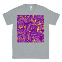 Heather Grey Abstract Mardi Gras Seamless Pattern Classic Tee - FaDigitalArtStudio