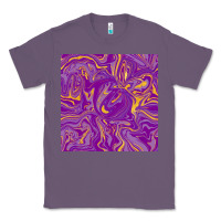 Lavender Abstract Mardi Gras Seamless Pattern Classic Tee - FaDigitalArtStudio