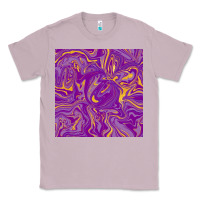 Lilac Abstract Mardi Gras Seamless Pattern Classic Tee - FaDigitalArtStudio