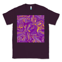 Plum Abstract Mardi Gras Seamless Pattern Classic Tee - FaDigitalArtStudio