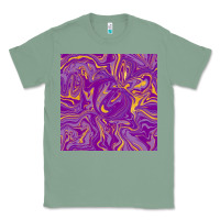 Sage Abstract Mardi Gras Seamless Pattern Classic Tee - FaDigitalArtStudio
