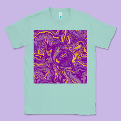 Abstract Mardi Gras Seamless Pattern Classic Tee Designed By Fadigitalartstudio