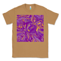 Toasted Coconut Abstract Mardi Gras Seamless Pattern Classic Tee - FaDigitalArtStudio
