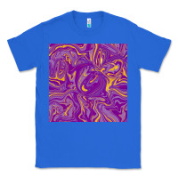 True Royal Abstract Mardi Gras Seamless Pattern Classic Tee - FaDigitalArtStudio