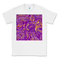 White Abstract Mardi Gras Seamless Pattern Classic Tee - FaDigitalArtStudio