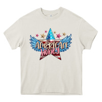 Cream American honey 4th of july Heavy Core Tee - FaDigitalArtStudio