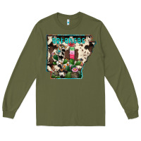 Army Green arkansas map Long Sleeve Tee - RacoonDesign