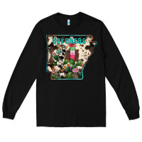 Black arkansas map Long Sleeve Tee - RacoonDesign