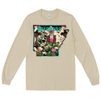 Mushroom arkansas map Long Sleeve Tee - RacoonDesign