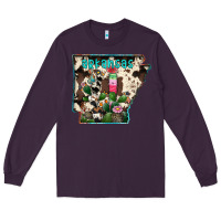 Plum arkansas map Long Sleeve Tee - RacoonDesign