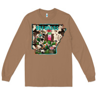 Toasted Coconut arkansas map Long Sleeve Tee - RacoonDesign