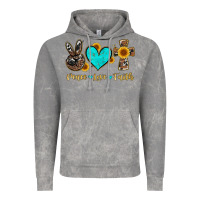 Cloud Rock peace love faith with cros and sunflower Vintage Hoodie - Artiststas