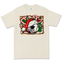 Bone Soccer Ball Christmas With Hat And Candy Cane Premium Tee - FaDigitalArtStudio