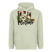 Matcha florida state cowhide serape cactus Heavyweight Hoodie - RanaPortraitStore