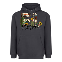Smoke florida state cowhide serape cactus Heavyweight Hoodie - RanaPortraitStore