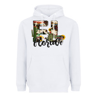 White florida state cowhide serape cactus Heavyweight Hoodie - RanaPortraitStore