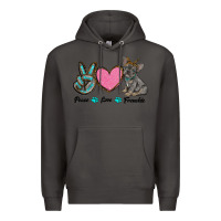 Smoke peace love frenchie Premium Hoodie - RanaPortraitStore