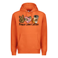 Carrot peace love coffee Premium Hoodie - BarkalooDesign