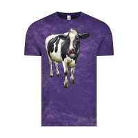 Cloud Purple Holstein Bull Vintage Tee - LillyAllenDesigns