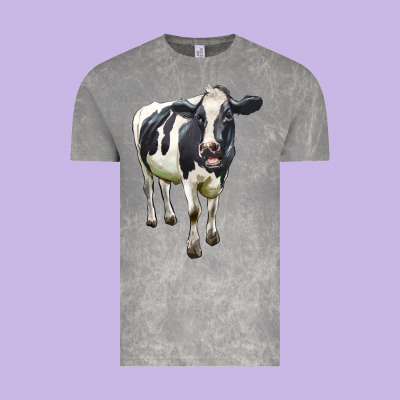 Holstein Bull Vintage Tee Designed By Lillyallendesigns