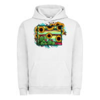 Pigment Lunar Rock Wyoming Map Sunflower Cactus Serape Urban Hoodie - RanaPortraitStore
