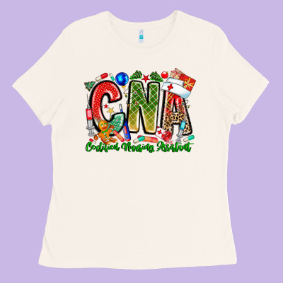 Christmas Cna Ladies Tee Designed By Cowhidedigitalart