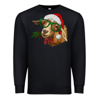Black christmas goat Premium Sweatshirt - RanaPortraitStore