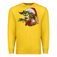 Lemon christmas goat Premium Sweatshirt - RanaPortraitStore