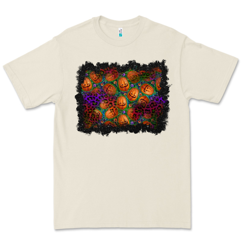 Halloween Pumpkin Background Premium Tee by BundleAndBundleShop | Teevron
