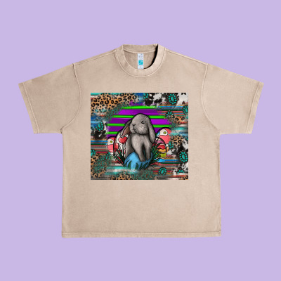 Easter Urban Heavy Tee Designed By Cowhidedigitalart