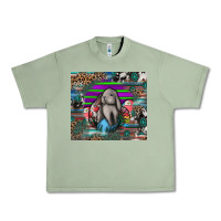 Oil Green easter Urban Heavy Tee - CowhideDigitalArt