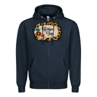 Navy Blessed Gigi Zipper Hoodie - Jasminsmagicworld