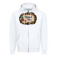 White Blessed Gigi Zipper Hoodie - Jasminsmagicworld