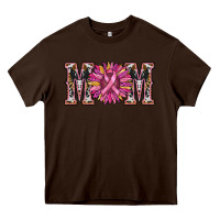 Chocolate Brown cancer sunflower mom Heavy Core Tee - RanaPortraitStore
