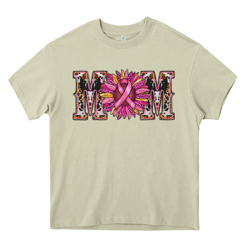 Cancer Sunflower Mom Heavy Core Tee by RanaPortraitStore | Teevron