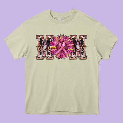 Cancer Sunflower Mom Heavy Core Tee Designed By Ranaportraitstore